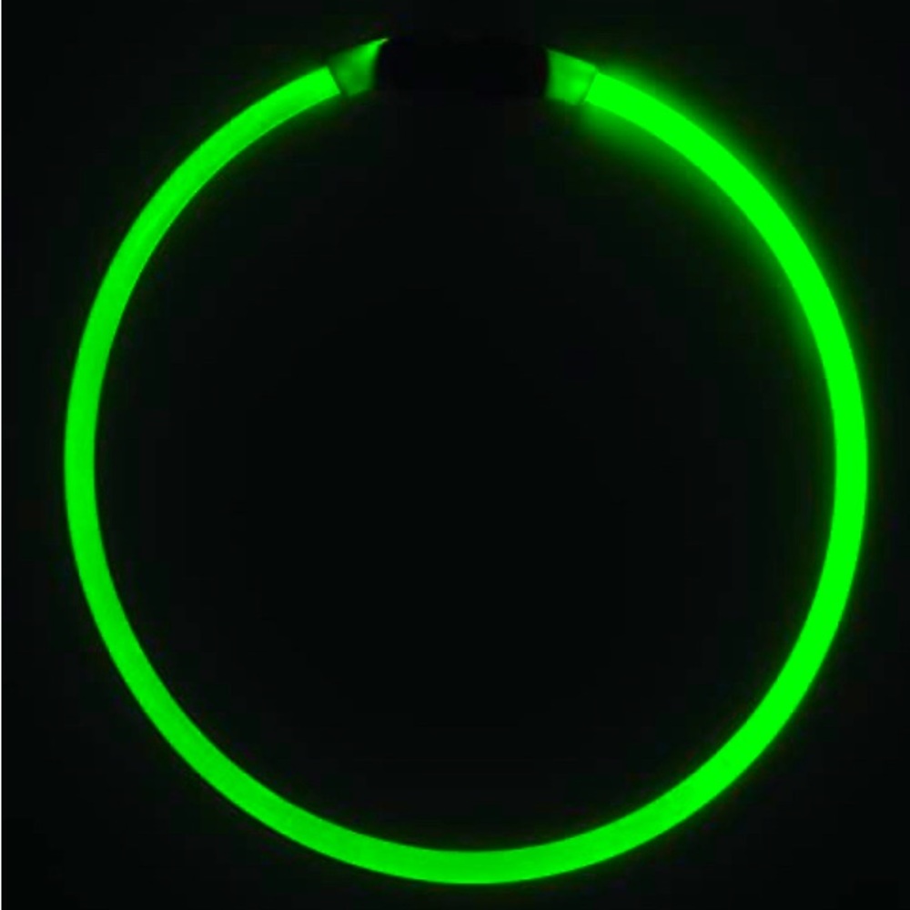 🆕LED Pet Safety Necklace; Glow in the Dark neon green Pet Safety Necklace - Picture 7 of 16